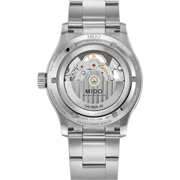 MIDO Men's Multifort Skeleton Vertigo 42mm Automatic Grey Watch