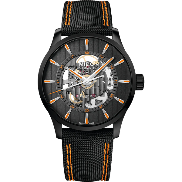 MIDO Multifort Skeleton Vertigo 42mm Automatic Black Watch