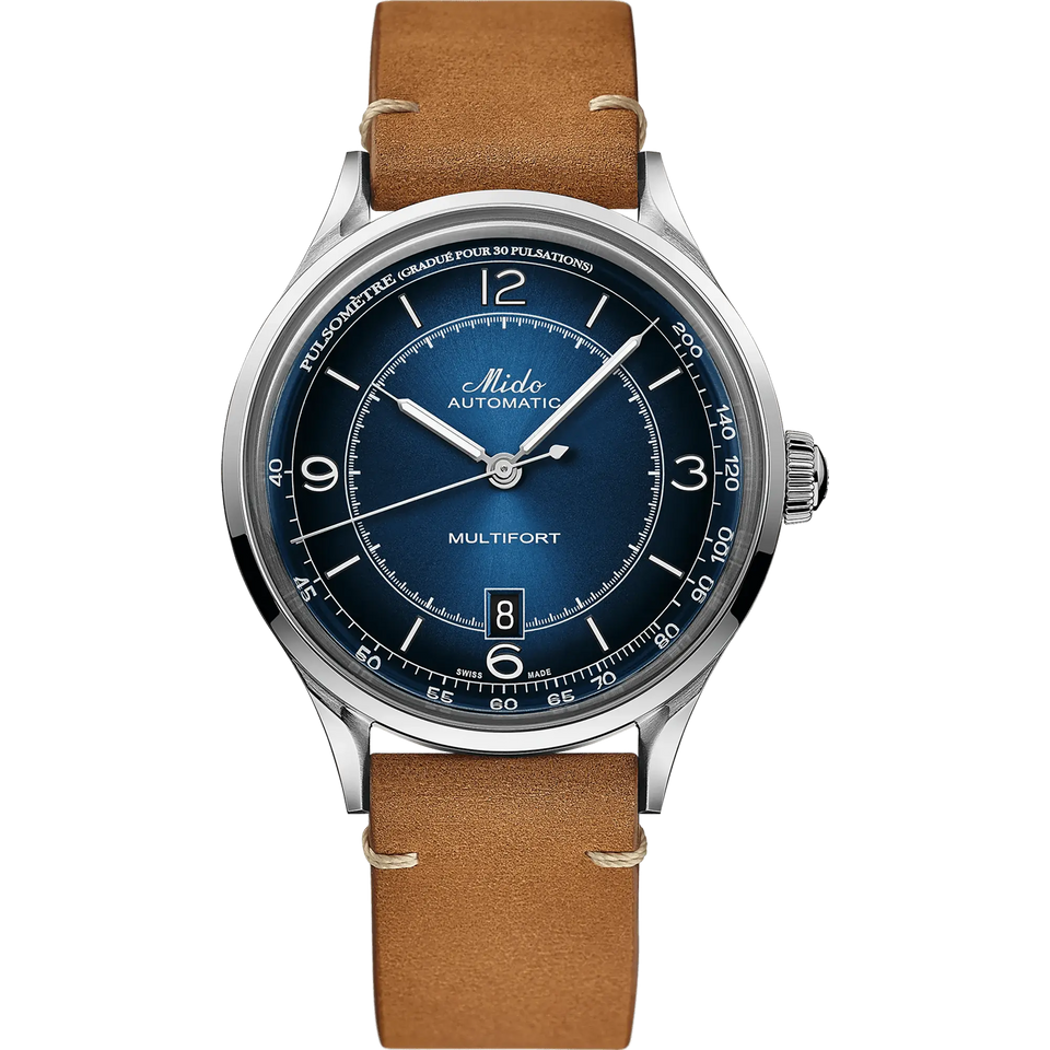 MIDO Men's Multifort Patrimony Blue Dial 40mm Automatic Watch