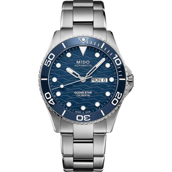 MIDO Men's Ocean Star 200 Blue Dial 42mm Automatic Watch