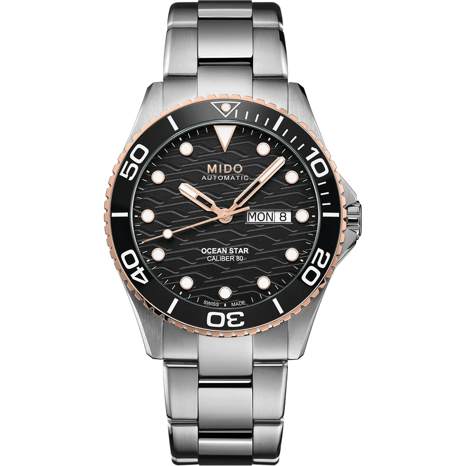 MIDO Men's Ocean Star 200c Black Dial 42.5mm Automatic Watch
