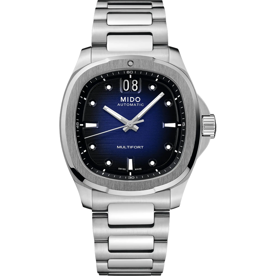 MIDO Men's Multifort TV Big Date Blue Dial Automatic Watch