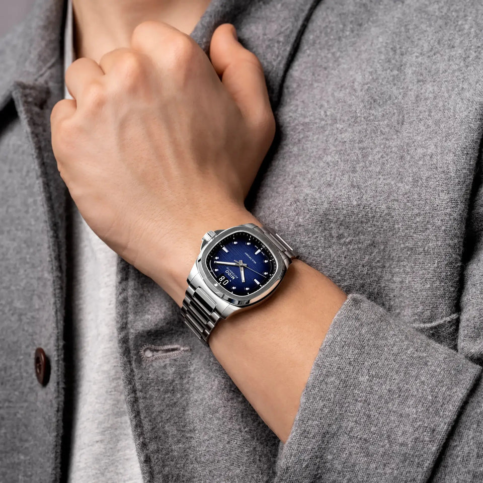 MIDO Men's Multifort TV Big Date Blue Dial Automatic Watch