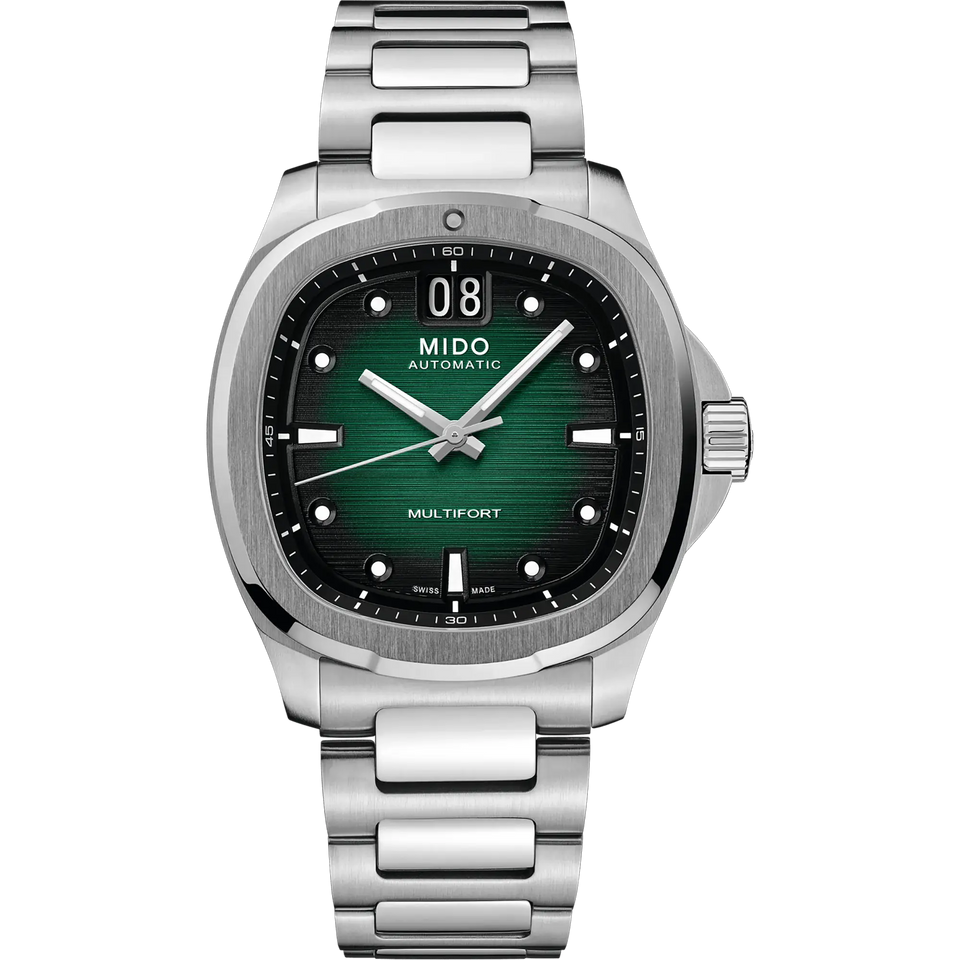 MIDO Men's Multifort TV Big Date Green Dial Automatic Watch