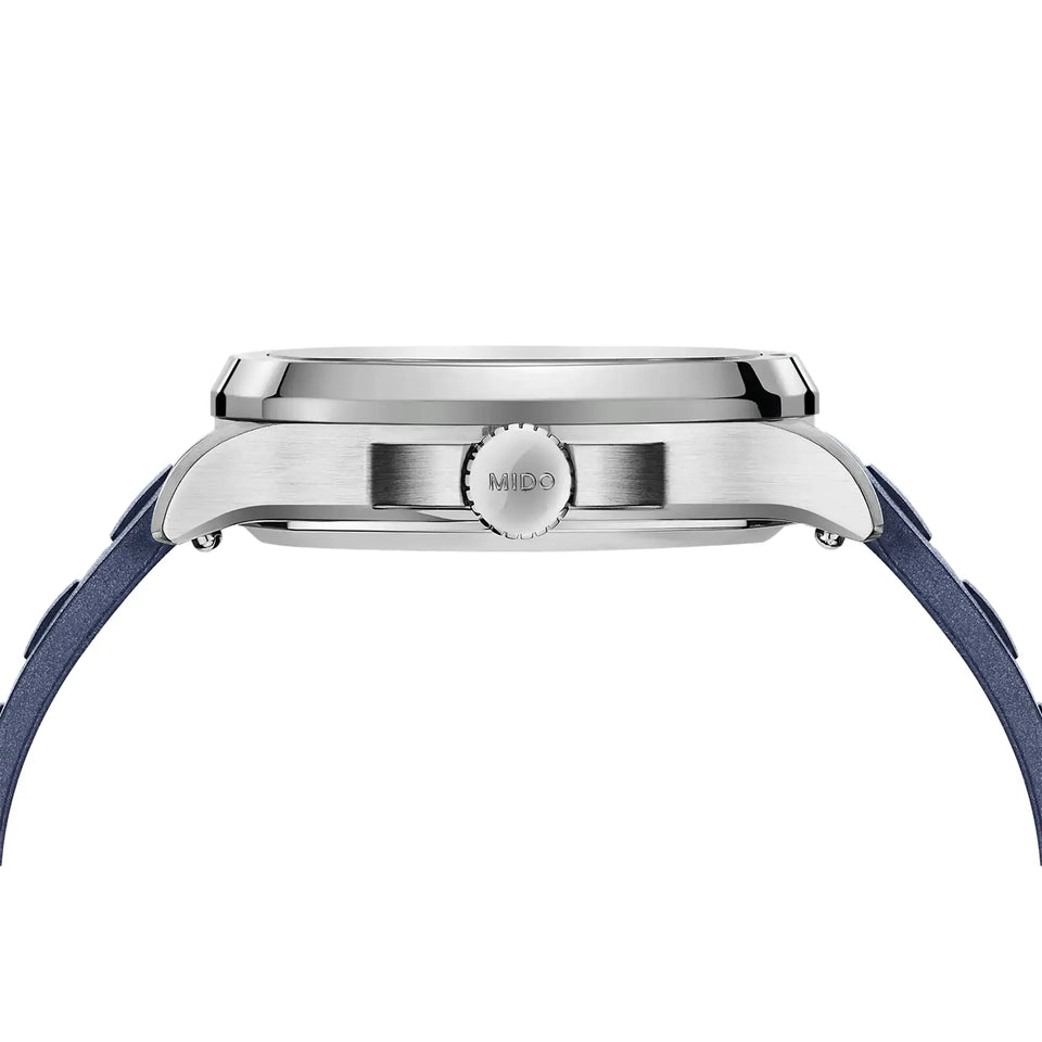 MIDO Men's Multifort TV Big Date 40mm Blue Automatic Watch