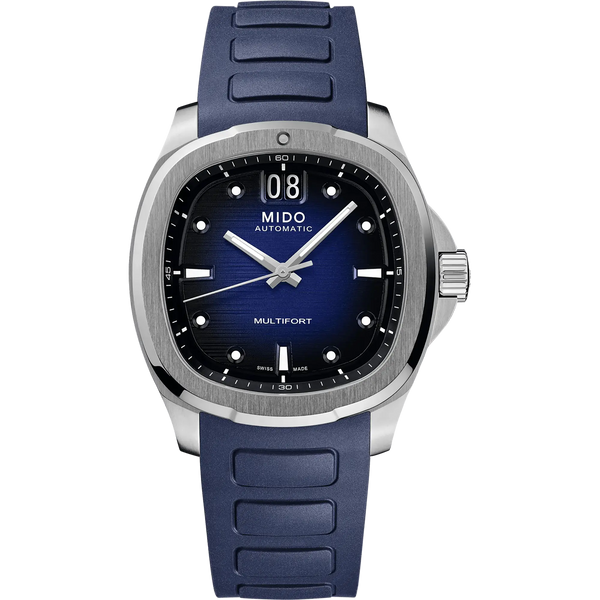MIDO Men's Multifort TV Big Date 40mm Blue Automatic Watch