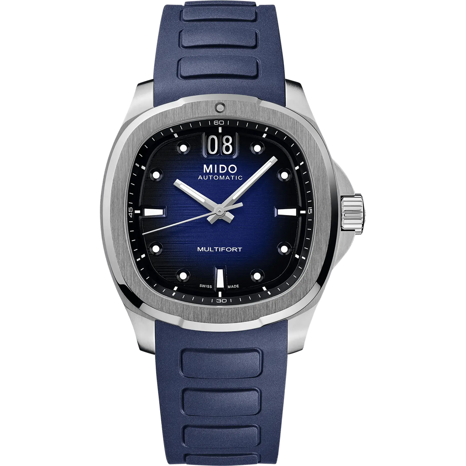 MIDO Men's Multifort TV Big Date 40mm Blue Automatic Watch