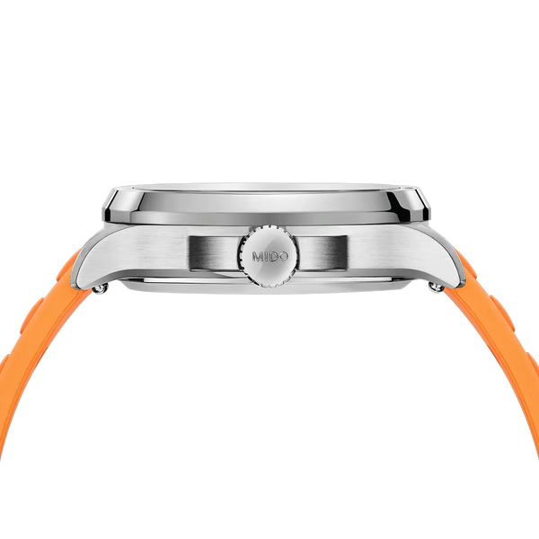 MIDO Men's Multifort TV Big Date 40mm Orange Automatic Watch