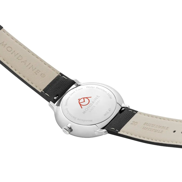 Mondaine Men's Doppio Skeleton Edition 41mm Leather Strap Watch
