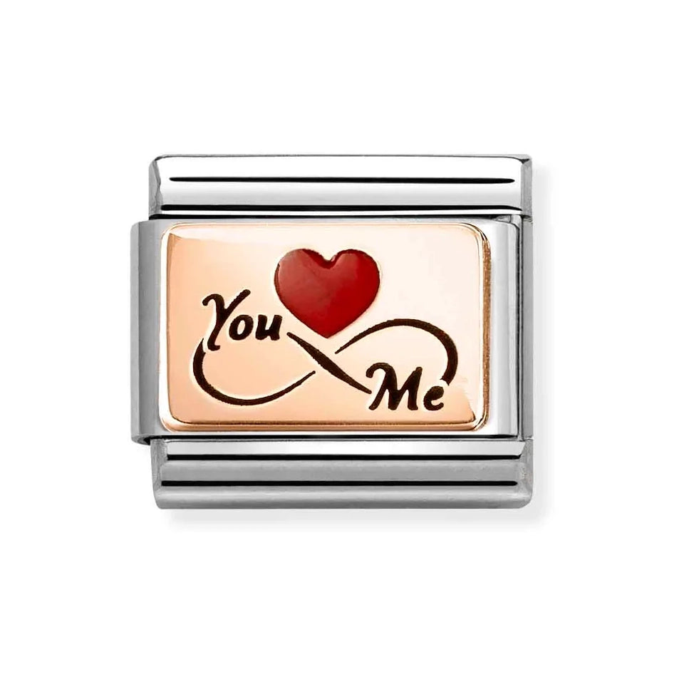 Nomination CLASSIC Rose 'You & Me' Infinity Charm
