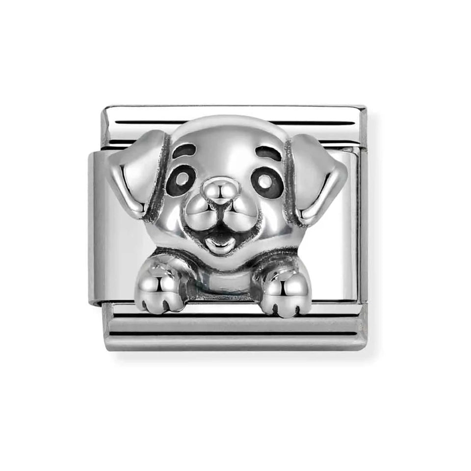 Nomination CLASSIC Silver 3D Dog Charm