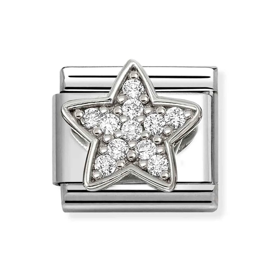 Nomination CLASSIC Silver Stone Set Star Charm