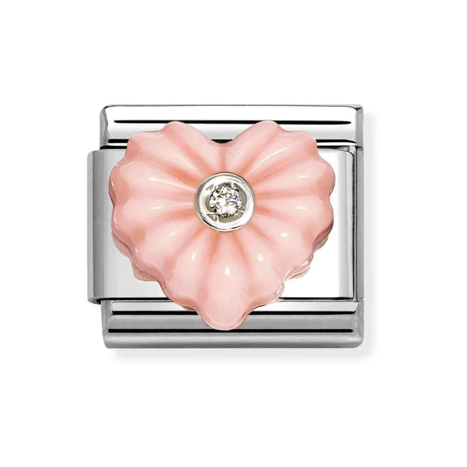 Nomination CLASSIC Silver Pink Heart Charm