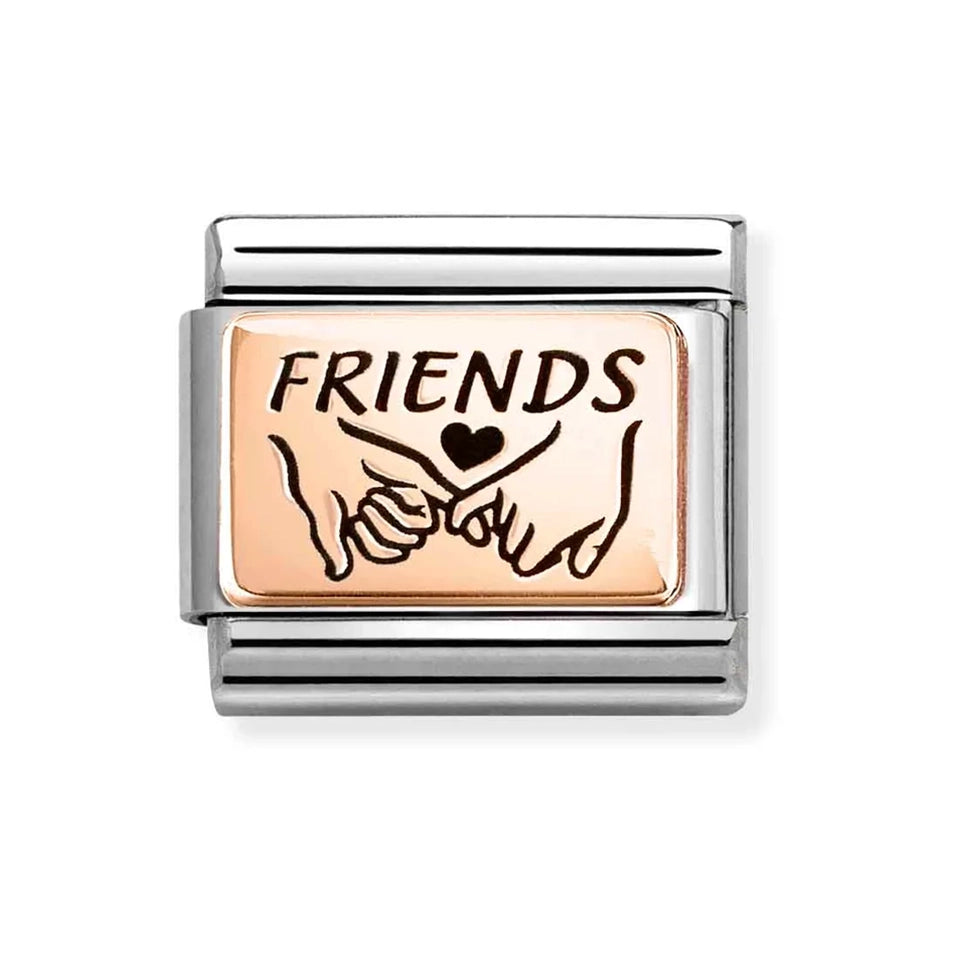 Nomination CLASSIC Rose Pinkie Promise 'Friends' Charm