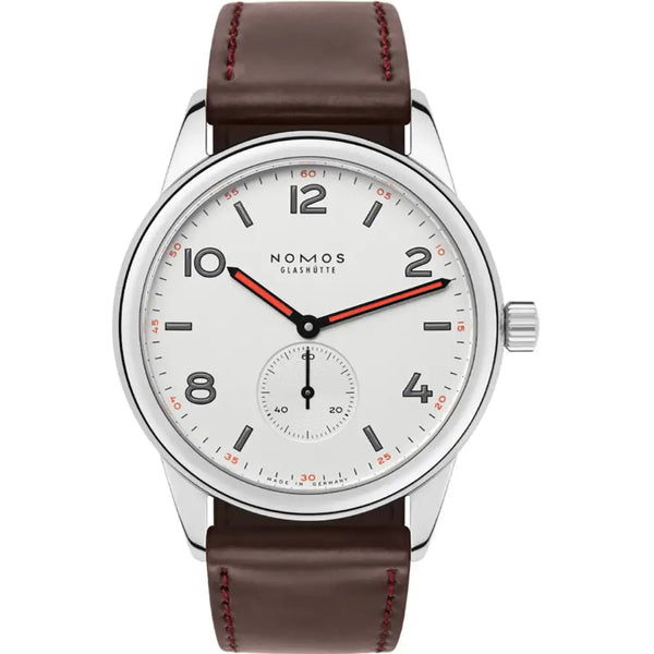 NOMOS Glashütte Club 38 White Silver-Plated Dial 38.5mm Watch