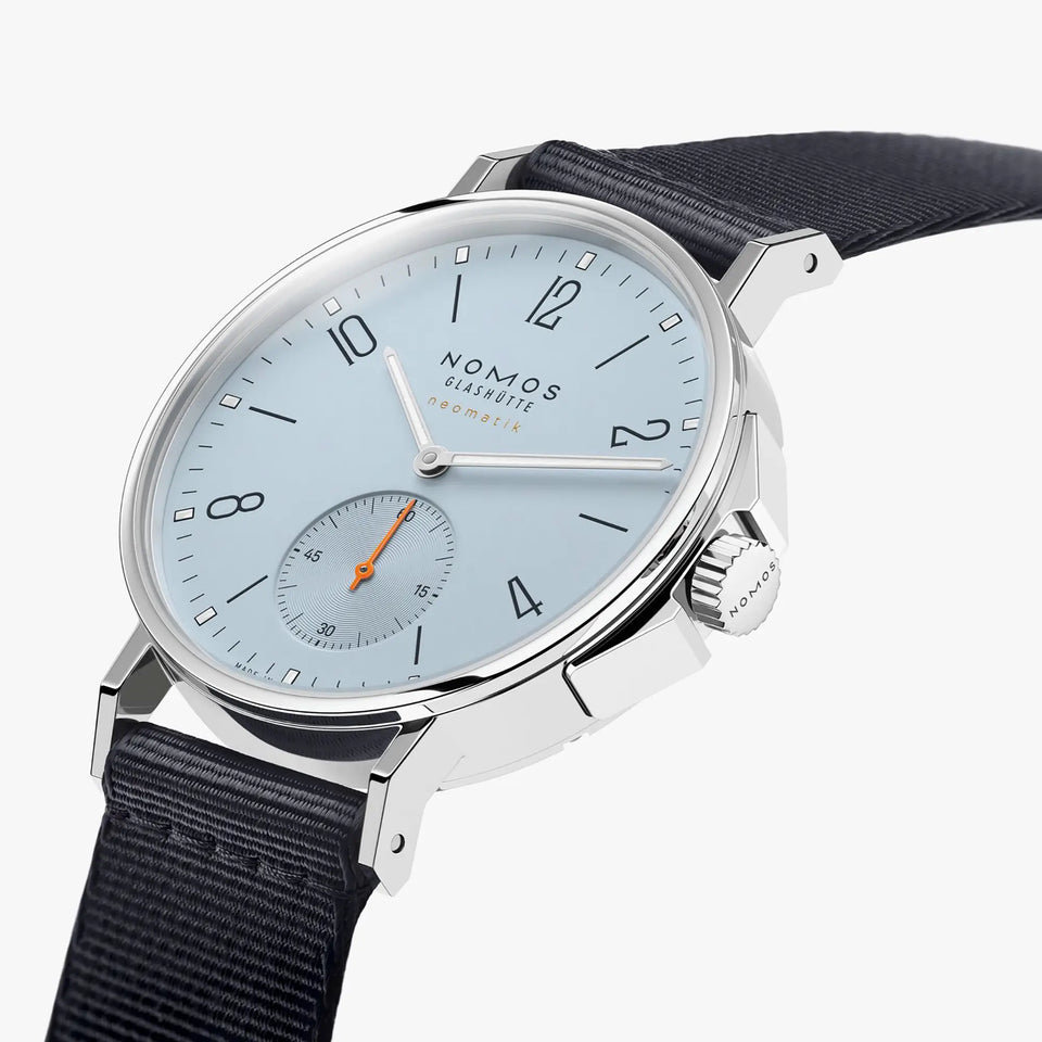 NOMOS Glashütte Ahoi Neomatik 38 Date Sky Automatic Watch | Exhibition Case Back