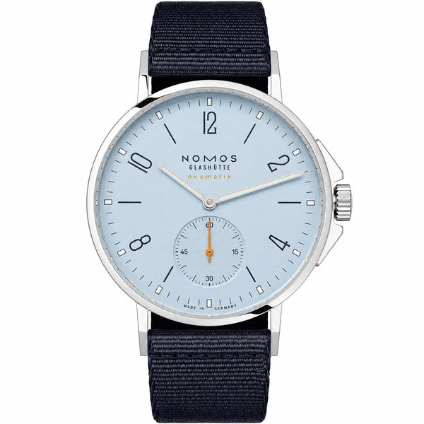 NOMOS Glashütte Ahoi Neomatik 38 Date Sky Automatic Watch | Exhibition Case Back