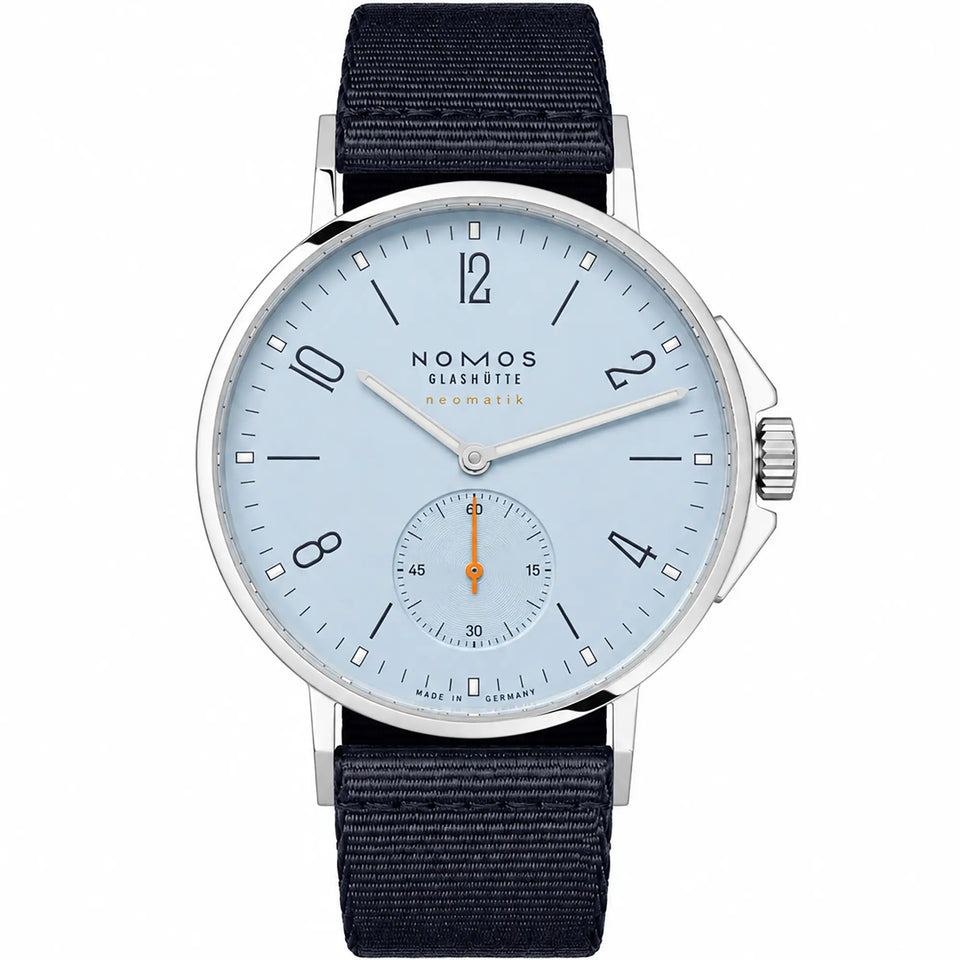 NOMOS Glashütte Ahoi Neomatik 38 Date Sky Automatic Watch | Exhibition Case Back