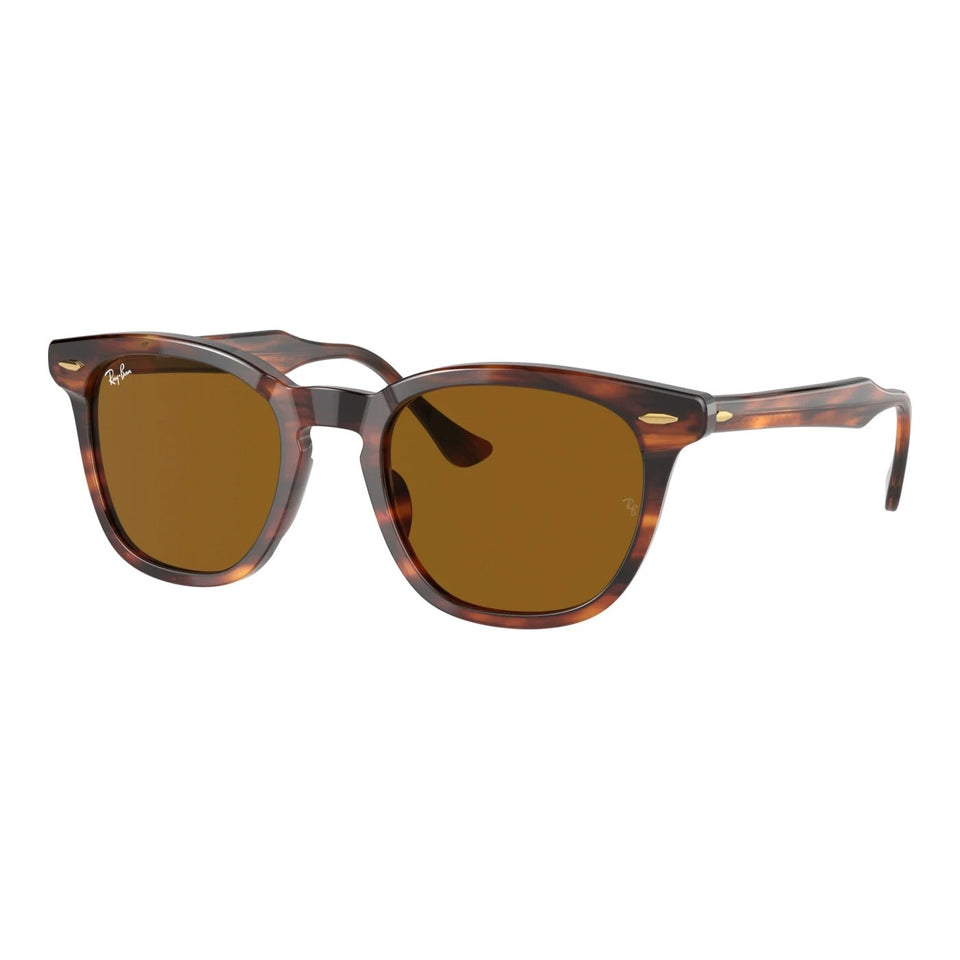Francis & Gaye HAWKEYE Striped Havana Acetate with Brown Lenses