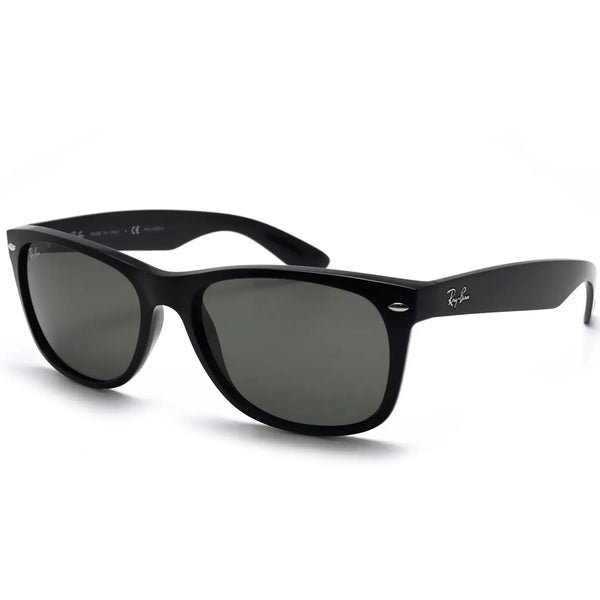 Ray-Ban NEW WAYFARER RB2132 Black Acetate With G-15 Green Lenses