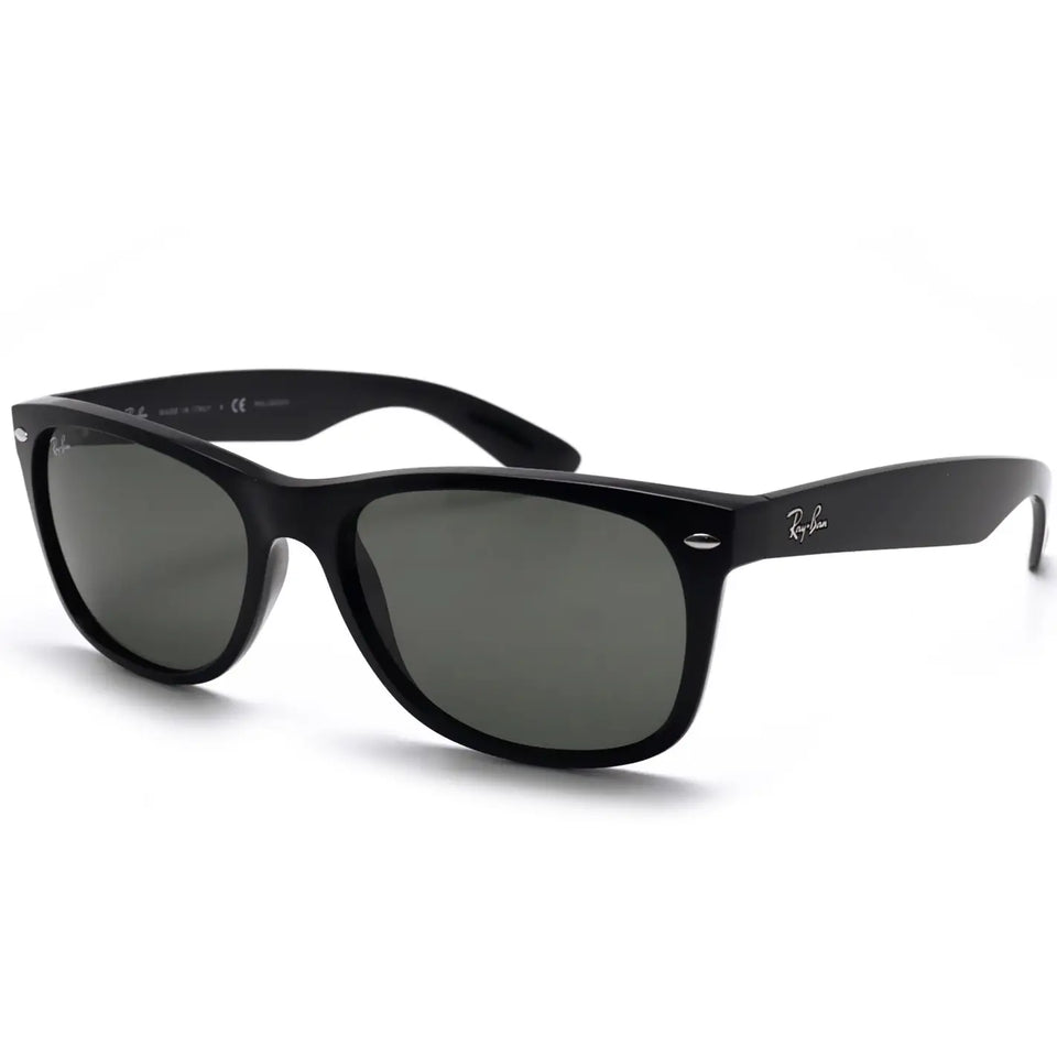 Ray-Ban NEW WAYFARER RB2132 Black Acetate With G-15 Green Lenses