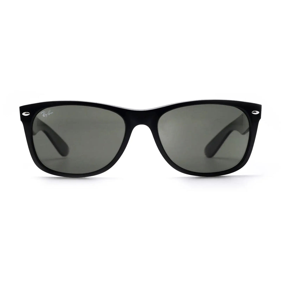 Ray-Ban NEW WAYFARER RB2132 Black Acetate With G-15 Green Lenses