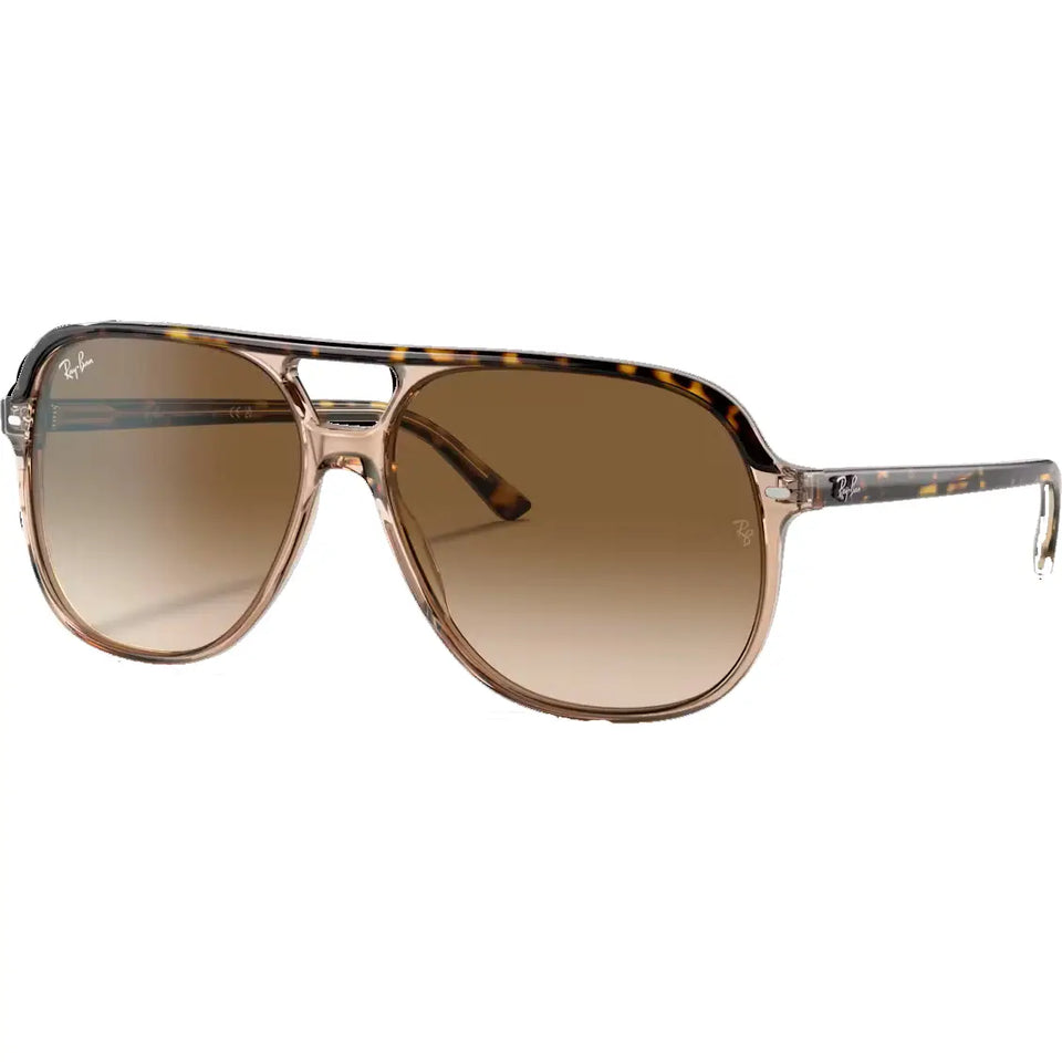 Ray-Ban BILL Polished Havana On Transparent Brown with Light Brown Gradient Lenses