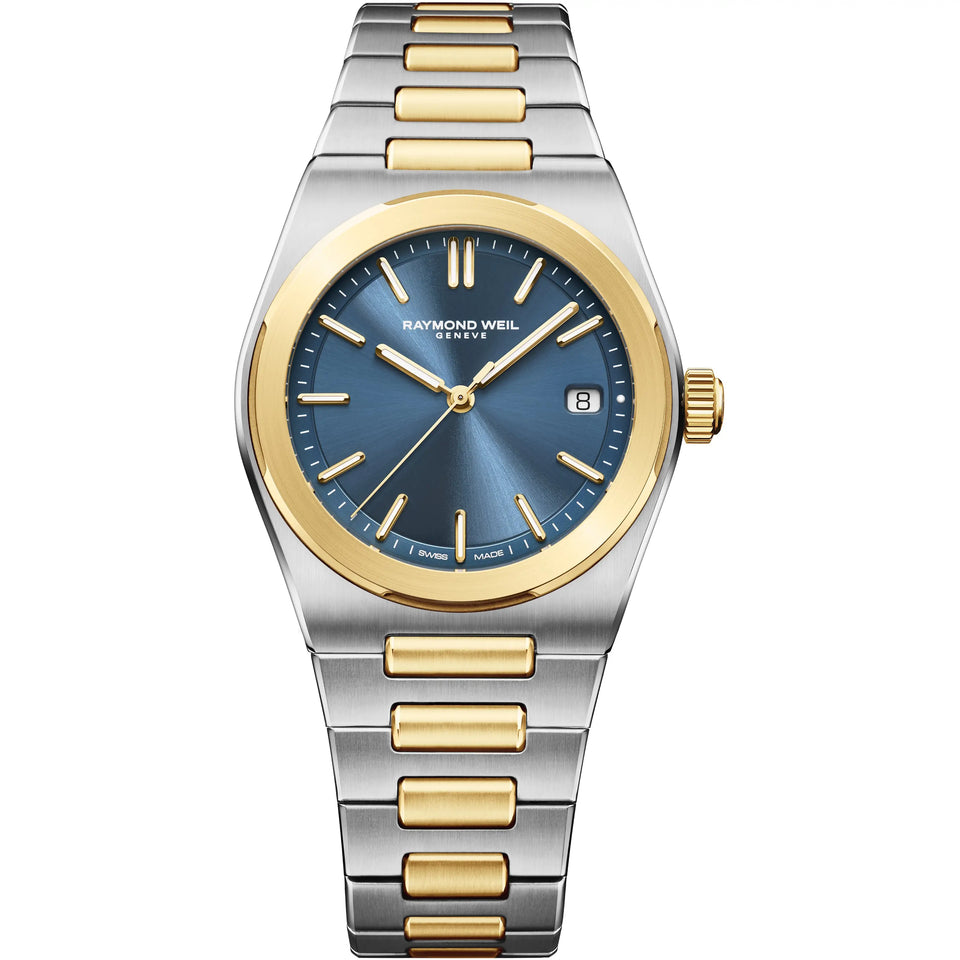 Raymond Weil Men's A.R.T 38mm Blue Dial Two-Tone Automatic Watch