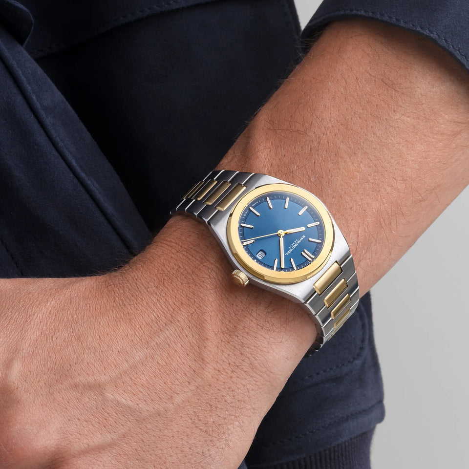 Raymond Weil Men's A.R.T 38mm Blue Dial Two-Tone Automatic Watch