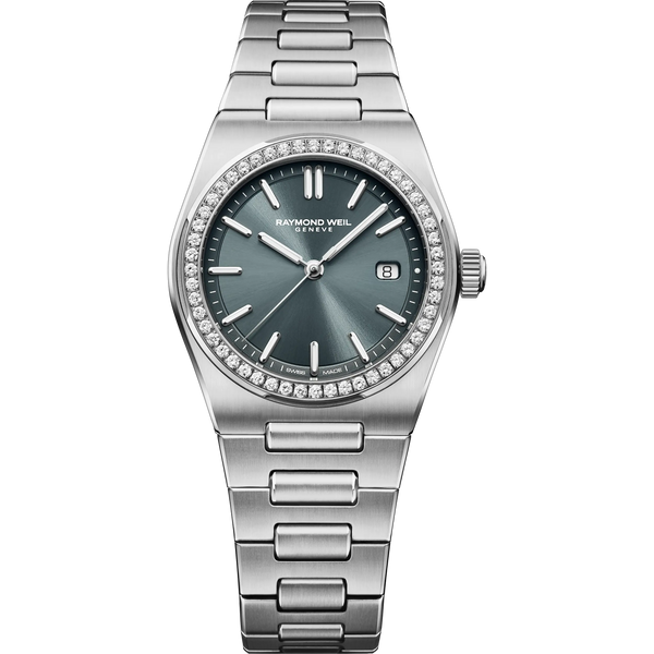 Raymond Weil Ladies A.R.T Blue Dial 30mm Diamond Set Watch