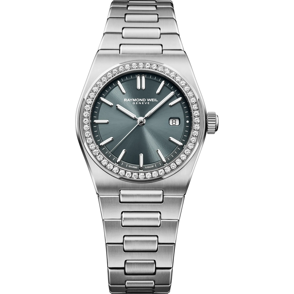 Raymond Weil Ladies A.R.T Blue Dial 30mm Diamond Set Watch