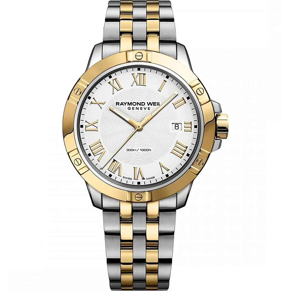 Raymond Weil Ladies Tango 30mm White Dial Two-Tone Watch