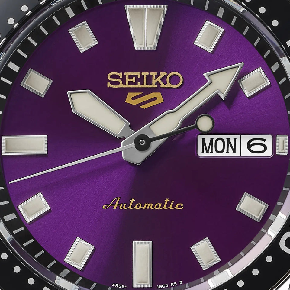 Seiko 5 Sports Limited Edition SKX Edo Purple Dial Bracelet Watch