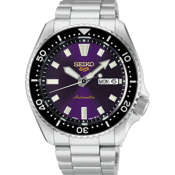 Seiko 5 Sports Limited Edition SKX Edo Purple Dial Bracelet Watch