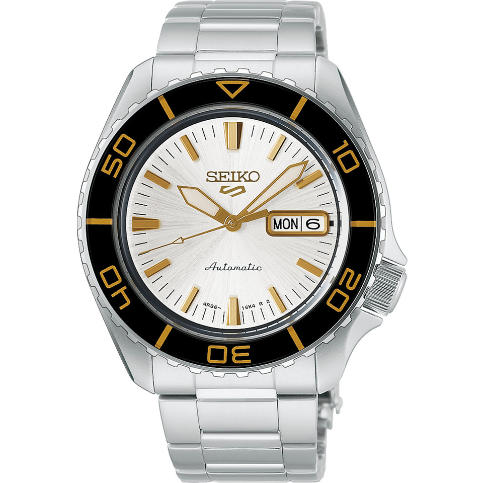 Seiko 5 Sports Men's SKX SNZH 'Formal White' Bracelet Watch