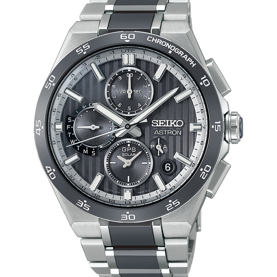 Seiko Astron Men's GPS Solar 'Day Advanced Grey' Chronograph Watch