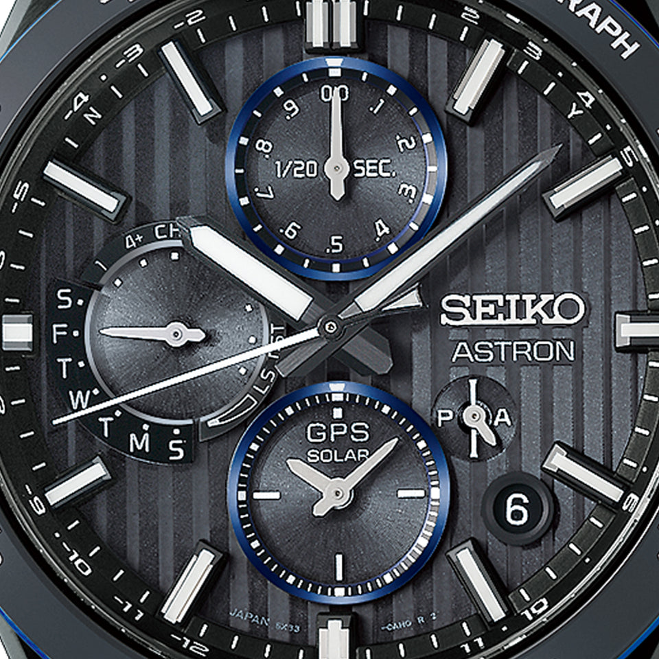 Seiko Astron Men's GPS Solar 'Night Advanced Grey' Bracelet Watch