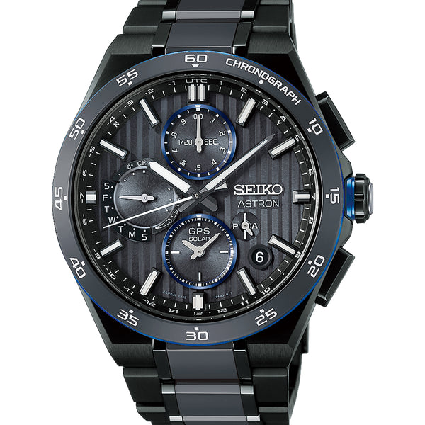 Seiko Astron Men's GPS Solar 'Night Advanced Grey' Bracelet Watch