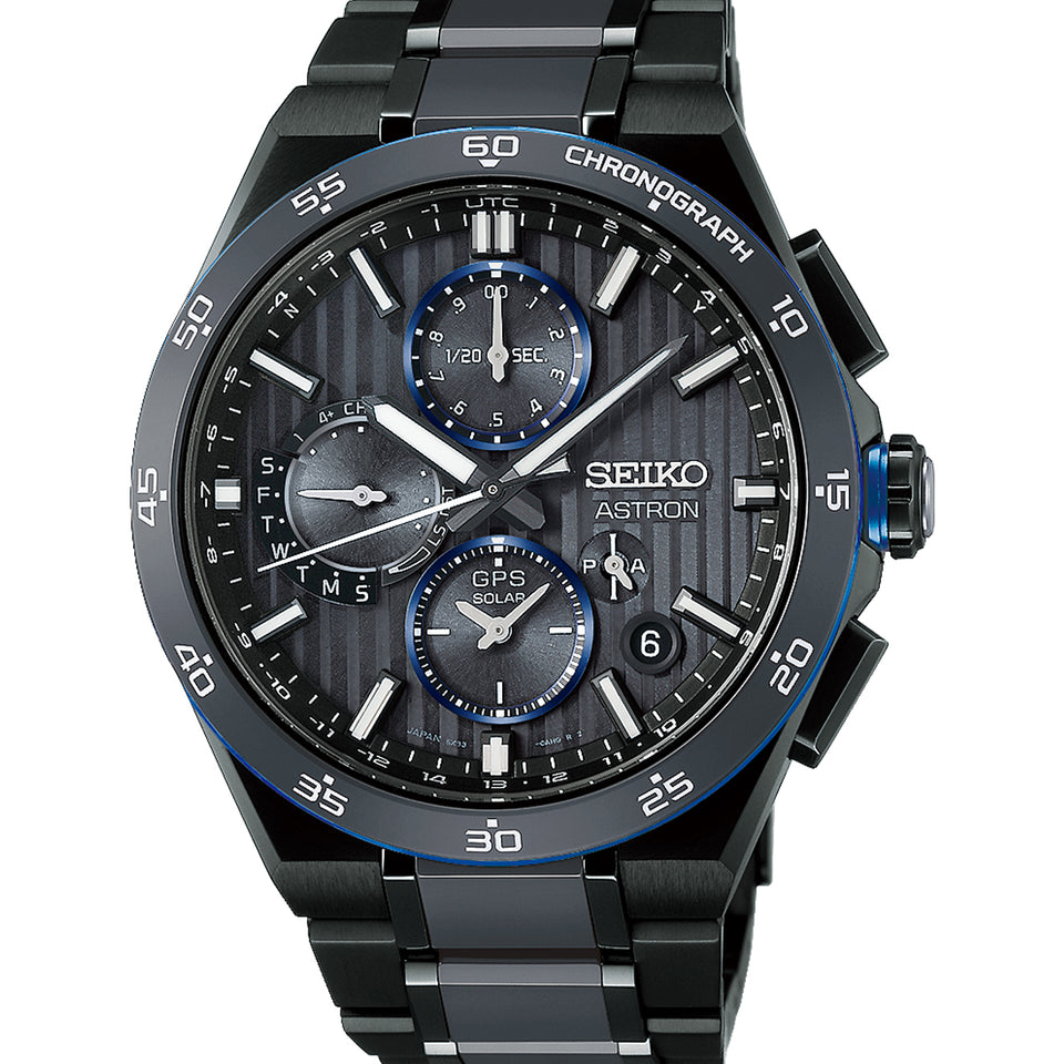 Seiko Astron Men's GPS Solar 'Night Advanced Grey' Bracelet Watch