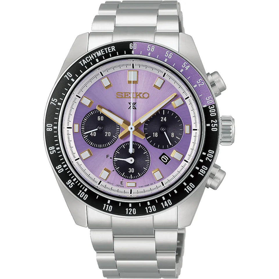 Seiko Prospex Limited Edition Speedtimer Edo Purple Chronograph Solar Watch