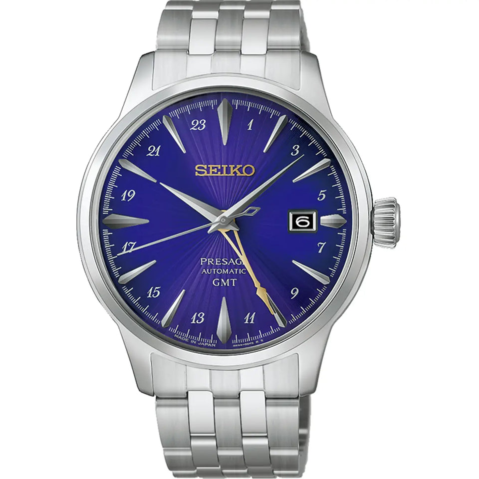 Seiko Presage Limited Edition Cocktail Time Edo Purple GMT Bracelet Watch