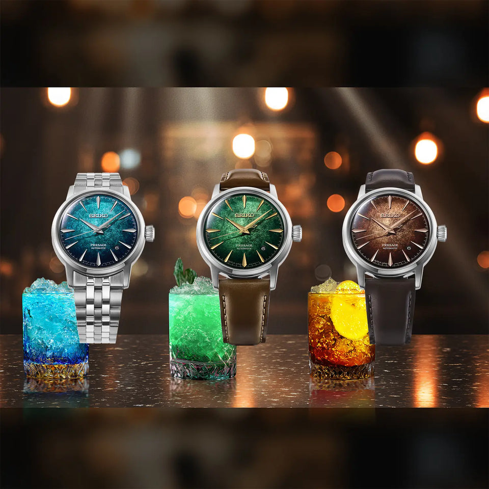 Seiko Presage Men's Cocktail Time Crushed Ice 'Emerald Mist' Bracelet Watch
