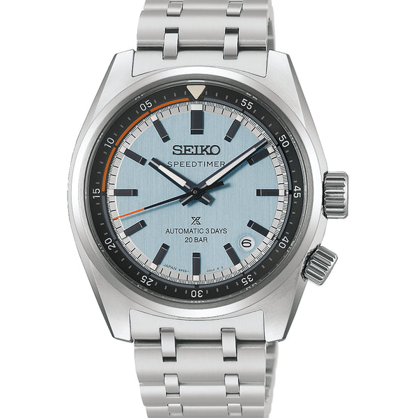 Seiko Prospex Men's 'Heritage Motoring' Powder Blue Countdown Speedtimer Watch