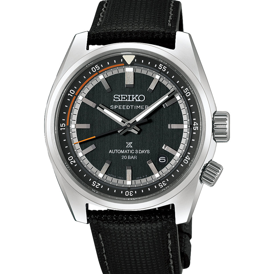 Seiko Prospex Men's 'Heritage Motoring' Petrol Blue Speedtimer Strap Watch