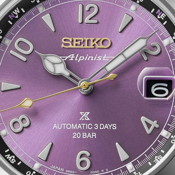 Seiko Prospex Limited Edition Alpinist Edo Purple Mechanical Strap Watch