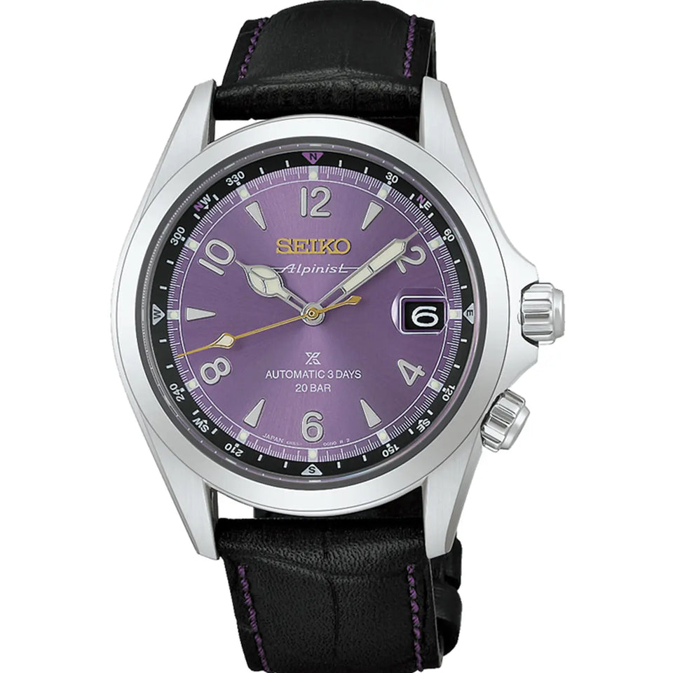 Seiko Prospex Limited Edition Alpinist Edo Purple Mechanical Strap Watch