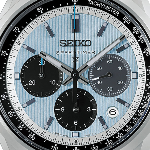 Seiko Prospex Men's 'Grand Touring' Sky Blue Mechanical Chronograph Watch