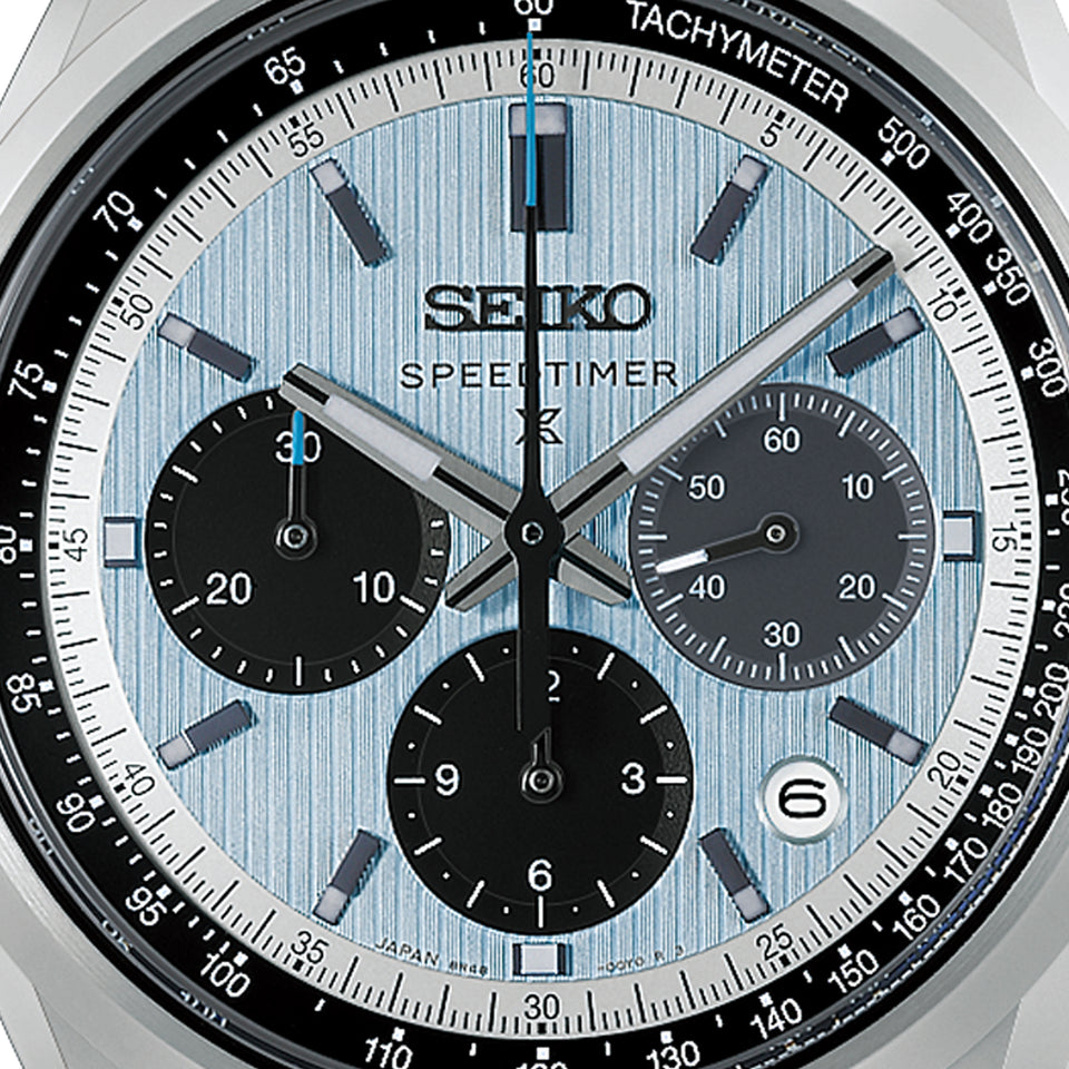 Seiko Prospex Men's 'Grand Touring' Sky Blue Mechanical Chronograph Watch