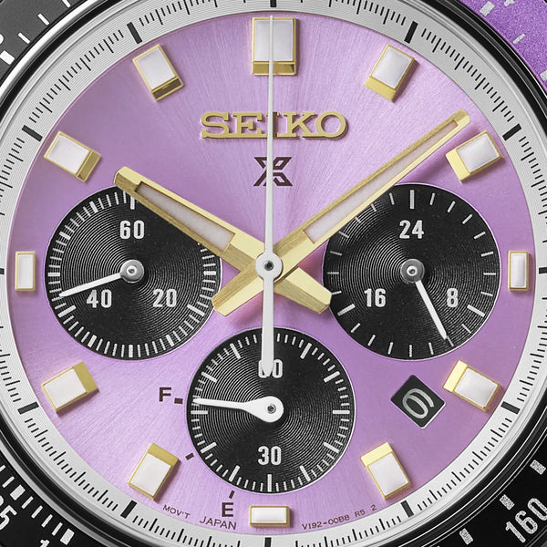 Seiko Prospex Limited Edition Speedtimer Edo Purple Chronograph Solar Watch