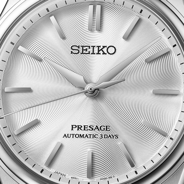 Seiko Presage Men's Classic Series White Shironeri Bracelet Watch